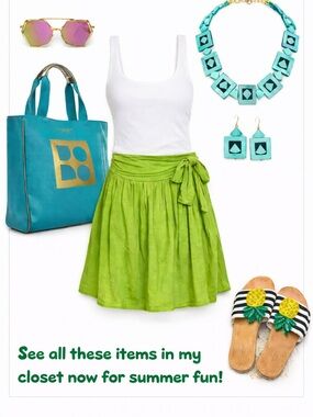 Summer items in my closet now